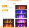 Elektrický krb HOMCOM s efektom plameňa LED, nástenný krb Náhľad obrázku produktu 5