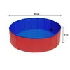 Hundepool Planschbecken Kinder Pool Baby Hundebad Rot 80 x Produktbild-Vorschau 2