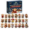 Adventskalender 24 Tage Highland Cow Magic 24 Sammelfiguren Produktbild-Vorschau 1