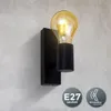 Applique murale intérieure noire E27 orientable style Voir les images du produit 2