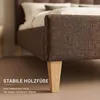 Homestyle4u Polsterbett 180x200 mit Lattenrost Doppelbett Produktbild-Vorschau 5