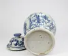 Fine Asianliving Vaso cinese con coperchio Blu Bianco Anteprima dell’immagine prodotto 2