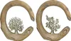 Gilde Dekoobjekt, rund, "Baum", Baummotiv, Kunstharz, Anteprima dell’immagine prodotto 1