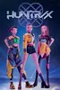 Three animated characters in futuristic outfits stand against a dark blue background with a stylized logo above them. Anteprima dell’immagine prodotto