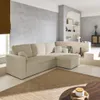 sweeek - Ecksofa mit Schlaffunktion, Cord-Bezug, breit Produktbild-Vorschau 5