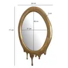 FineBuy Nástěnné zrcadlo 50 x 71 cm, kovové závěsné Náhled obrázku produktu 3