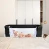Babybett 6-stufig verstellbares Beistellbett mit Rollen &  Produktbild-Vorschau 2