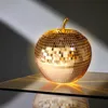 Pomme disco en verre LED 16 cm - bronze - fruit décoratif Voir les images du produit 1