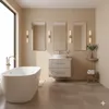 RODAN | Mobile da bagno - 60 cm - Beige opaco - Design Anteprima dell’immagine prodotto 8