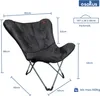 osoltus Faltsessel Butterfly Campingsessel Soft Touch 3D f. Produktbild-Vorschau 4
