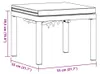 vidaXL Gartenhocker mit Kissen Schwarz Pulverbeschichteter Produktbild-Vorschau 8
