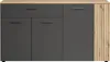 trendteam Wohnen Esteban Sideboard, Anthrazit Melamin  Produktbild-Vorschau 1