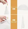 Instructions on how to open and fold a mesh food cover. Produktbild-Vorschau