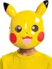 A child wearing a Pikachu mask and a yellow t-shirt against a white background. Anteprima dell’immagine prodotto