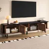 Moderner Lowboard-TV-Schrank mit Schiebetüren und Produktbild-Vorschau 12