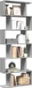 vidaXL Libreria divisoria 6 ripiani grigio Sonoma 70x24x193 Anteprima dell’immagine prodotto 2