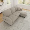 Merax L-Form Ecksofa mit Chaiselongue, 3-Sitzer Sofa mit Produktbild-Vorschau 7