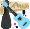 LUMI Aqua sopránová ukulele + ladička, pouzdro, trsátko Náhled obrázku produktu 1