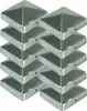 BURI 10x Acier inoxydable Chapeau de poteau Pyramide Voir les images du produit 1