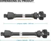 Wał PTO T4 900-990mm 460Nm 540rpm, wał PTO, 40kW (55hp), 2x Podgląd zdjęcia produktu 10