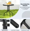 COSTWAY Table de jardin 70x70x71cm, table de bistrot en Voir les images du produit 7