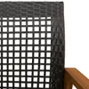 Design Gartenstühle 2 Stk. Schwarz Poly Rattan und Produktbild-Vorschau 8