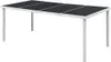 vidaXL Gartentisch 190x90x74 cm Schwarz Stahl Produktbild-Vorschau 3