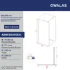 Duschwand Glas gebürstet Gold 80x200cm 8 mm ESG Produktbild-Vorschau 6