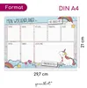 Mein Wochenplaner mit Einhorn Motiv I DIN A4 I Whiteboard Produktbild-Vorschau 2