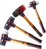 Four rubber mallets with wooden handles are arranged diagonally on a white background. Náhľad obrázku produktu