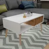 Skandinavischer Couchtisch Lamellen Weiß/WOTAN Tisch Loft Produktbild-Vorschau 4