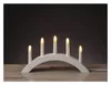 EMOS Kerzenständer aus Holz mit 5 Glühbirnen E10, Weiß, Produktbild-Vorschau 8
