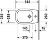DURAVIT 2257150000 Wand-Bidet D-Code 545 mm mit ÜL, mit Produktbild-Vorschau 6