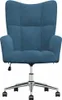 vidaXL Fauteuil relax bleu velours Voir les images du produit 2