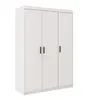 AX LIVING Storicos 3P Armoire 3 portes blanche 133 cm de Voir les images du produit 1