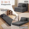 Divano letto COSTWAY, poltrona trasformabile 3 in 1 con 2 Anteprima dell’immagine prodotto 4