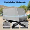 Wiltec Wohnwagen Schutzhülle Größe S 426x225x220 cm Plane Produktbild-Vorschau 6