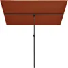 vidaXL Parasol z aluminiowym drążkiem 180x110 cm terakota Podgląd zdjęcia produktu 9