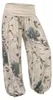 Sommerhose Damen Haremshose elastischer Bund leichte Hippie Produktbild-Vorschau 2