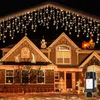 Salcar 2m 80 LED Eisregen Lichterkette 8 Lichtmodi mit Produktbild-Vorschau 1