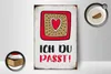 Holzschild Spruch 12x18cm ich du passt Herz Liebe Produktbild-Vorschau 3