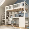 Lit superposé Merax 90 x 200 cm avec armoire sous Voir les images du produit 5