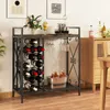 Stojak na wino COSTWAY na 21 butelek, wolnostojący Podgląd zdjęcia produktu 3