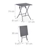 Relaxdays Balkonmöbel Set, 3-teilig, 1 Tisch & 2 Stühle, Produktbild-Vorschau 4