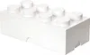 NHG LEGO Aufbewahrungsbox Storage Brick 8 - White, Anteprima dell’immagine prodotto 1