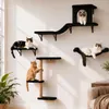 Omgoods - Katten Wandplanken Set - 4 in 1 Klimelementen Productafbeelding-voorbeeld 1