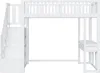 OKWISH Lit Mezzanine 90x200 Enfant avec Bureau Voir les images du produit 5