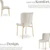 tectake® Polsterstuhl Tessa ergonomische Form mit hoher Produktbild-Vorschau 3