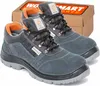 A pair of work boots and their packaging. Produktbild-Vorschau