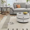Sweiko Elegantný 2-dielny biely konferenčný stolík v tvare Náhľad obrázku produktu 3